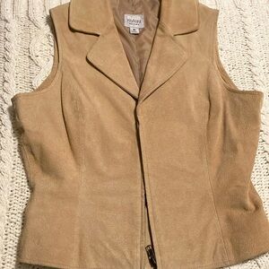 ✅Wilson’s Tan Suede Leather Vest